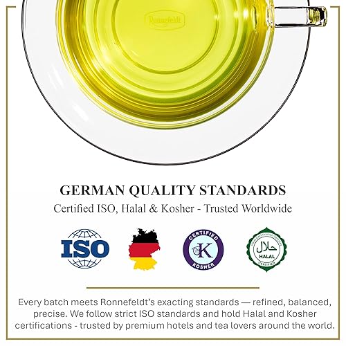 Miniatura 4 de Ronnefeldt 100% Green Dream - Té verde japonés sencha asamushi - Hoja suelta en 15 bolsas envueltas individualmente - Suave y refrescante - Aumento