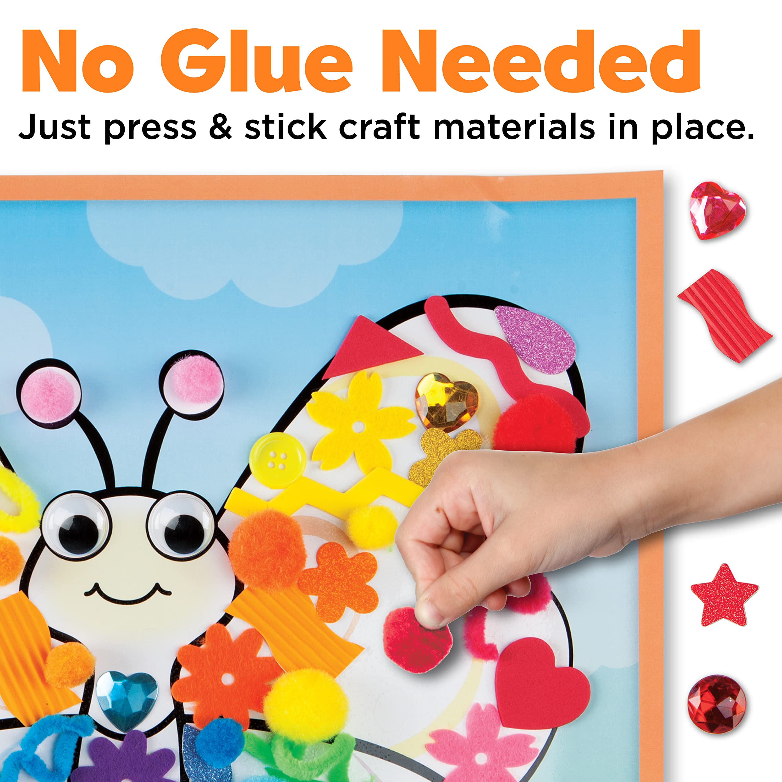 Creativity for Kids Sticky Wall Art: Schmetterling - Kleinkind sensorisches Spielzeug, Basteln für Kleinkinder 3-4+