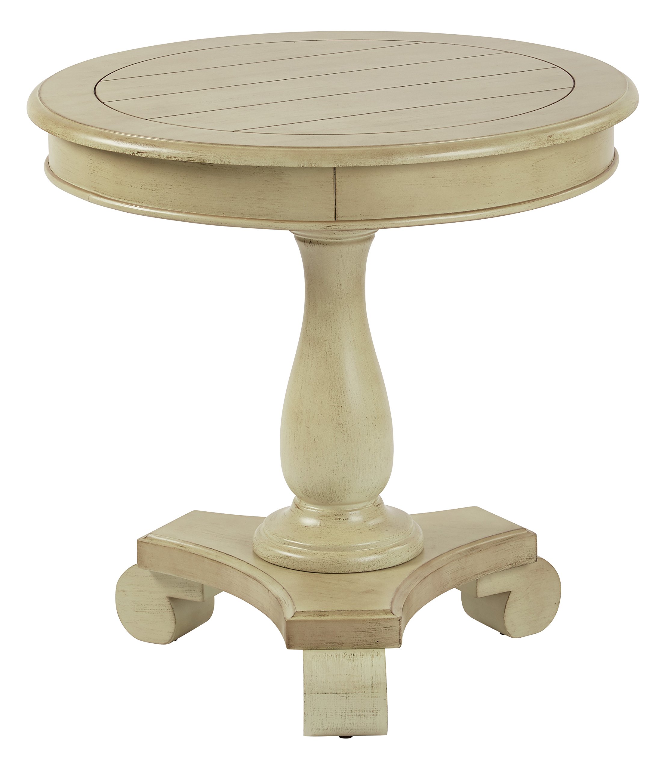Amazon Com Inspired By Bassett Avalon Round Accent Table Antique Caledon Furniture Decor