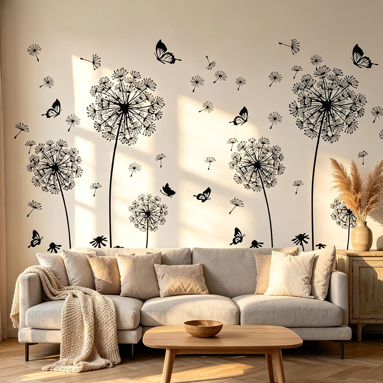 Dandelion Wall Sticker Wall Art Decor for Children’s Room, Living Room and Other Spaces
