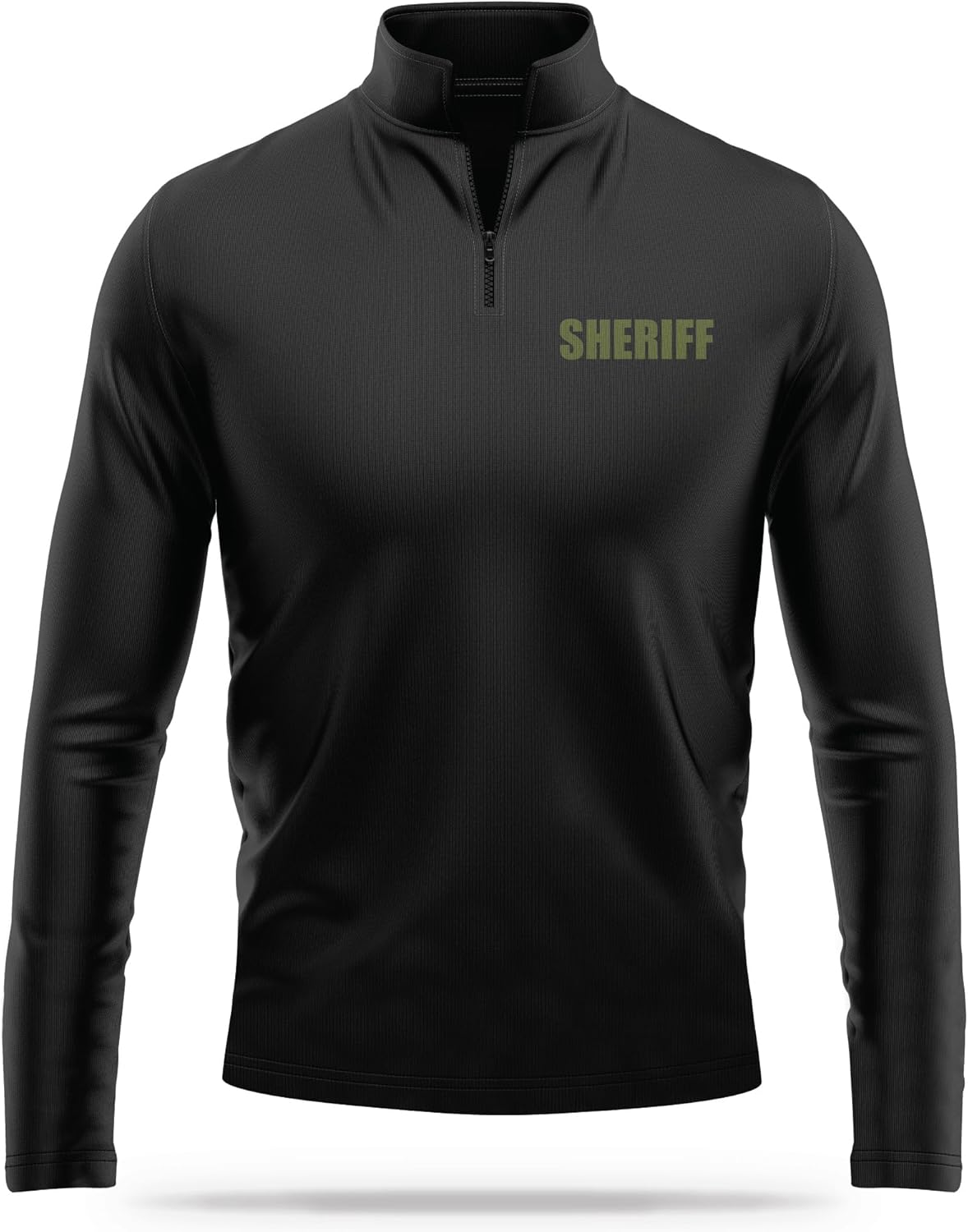 Sheriff Utility Quarter-Zip - USA Patriotic Pullover - 100% Polyester for Odor Free & Moisture-Wicking Comfort.
