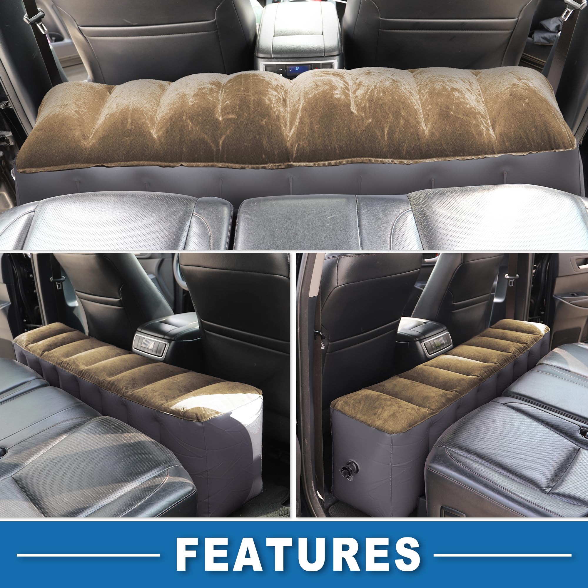 ABSOPRO Colchón de Coche para Dormir, Colchón de Aire para Asiento Trasero