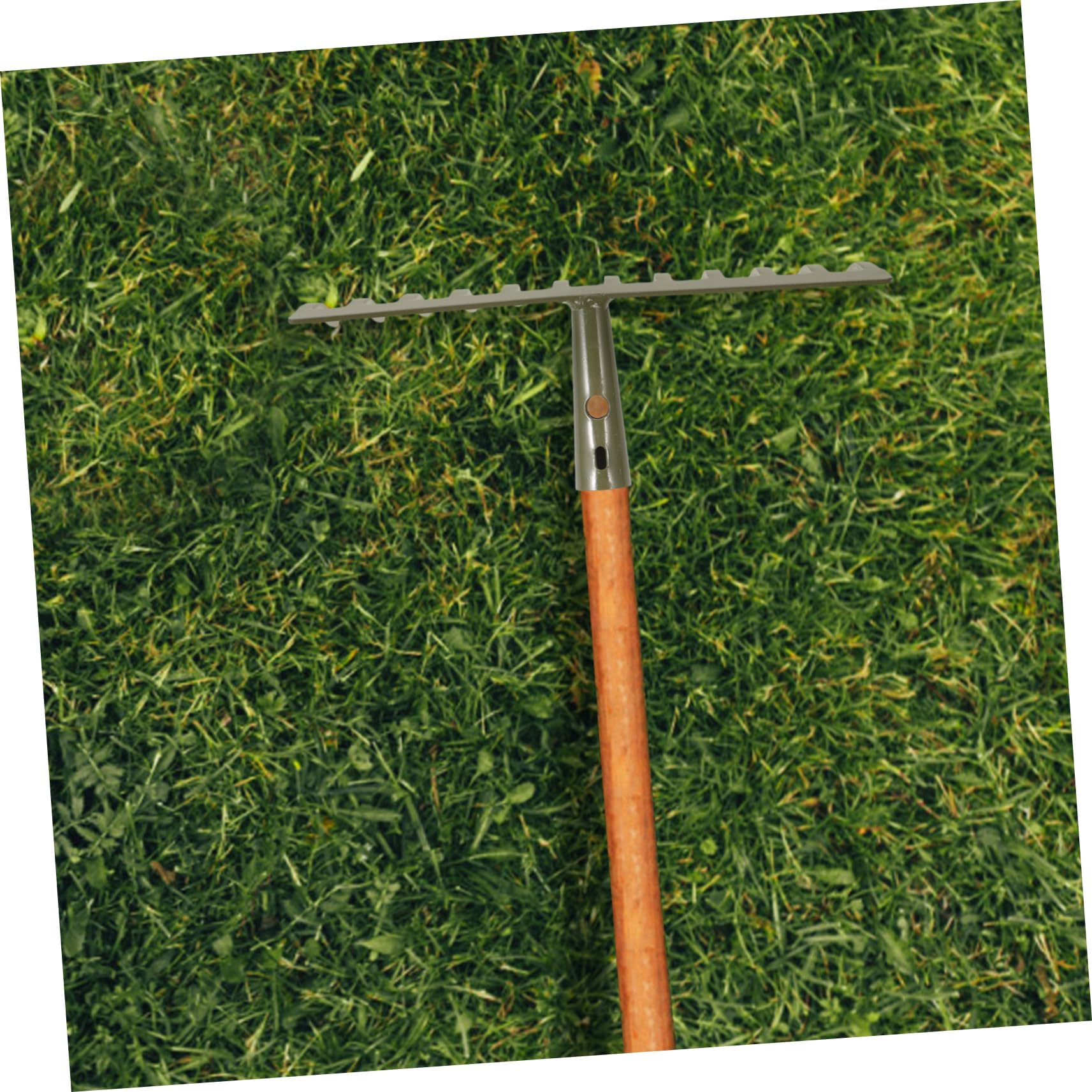 Mipcase 4piezas Rastrillo De Jardín De Tiempos para Césped y Cultivos Herramienta De Jardinería Resistente para Limpiar y Airear para Huertos y Domésticos