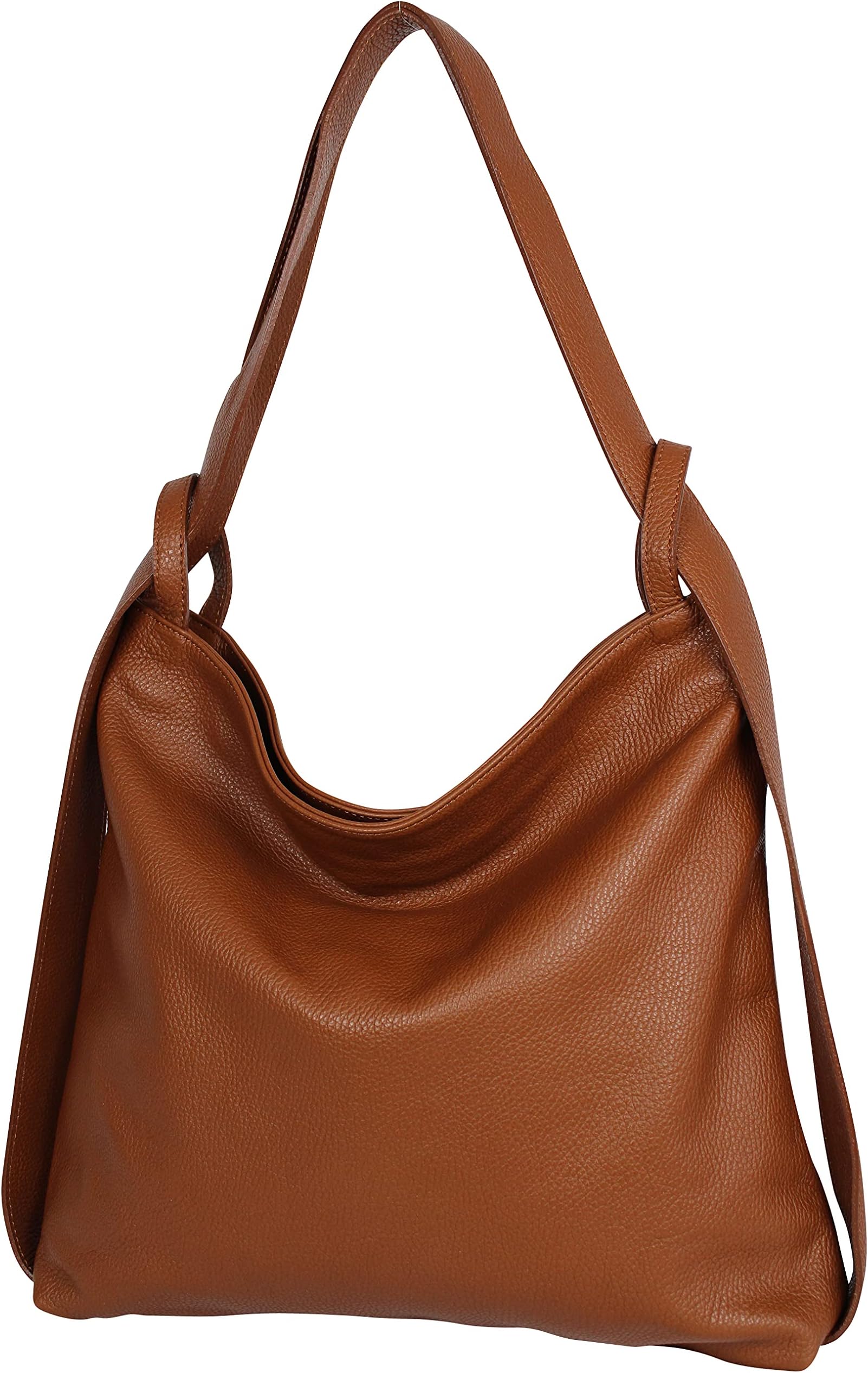 Borsa In Vera Pelle Italiana | Borsa A Spalla Donna | Modello Classico Con Tracolla Regolabile - Foto 10