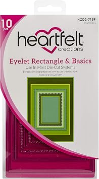 Heartfelt Creations Frame A Card Dies-Eyelet Rectangle & Basics