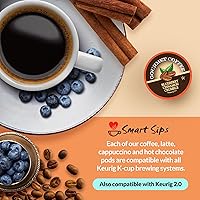 Vista 146 de Smart Sips, Pumpkin Spice Cinnamon Roll Coffee, Medium Roast, Gourmet Flavored Coffee Single Serve Pods for Keurig K-Cup Brewers, 24 Count