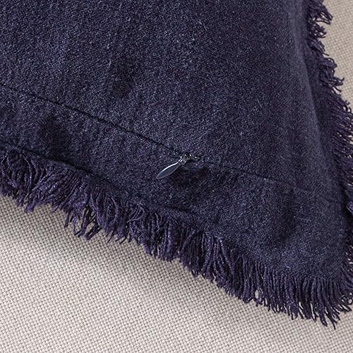 Miniatura 6 de ATLINIA Funda de Almohada Decorativa de Tiro - Funda de Almohada Lumbar de Lino de 12x20 Pulgadas Funda de Cojín Decorativo Estilo Granja Bohemio