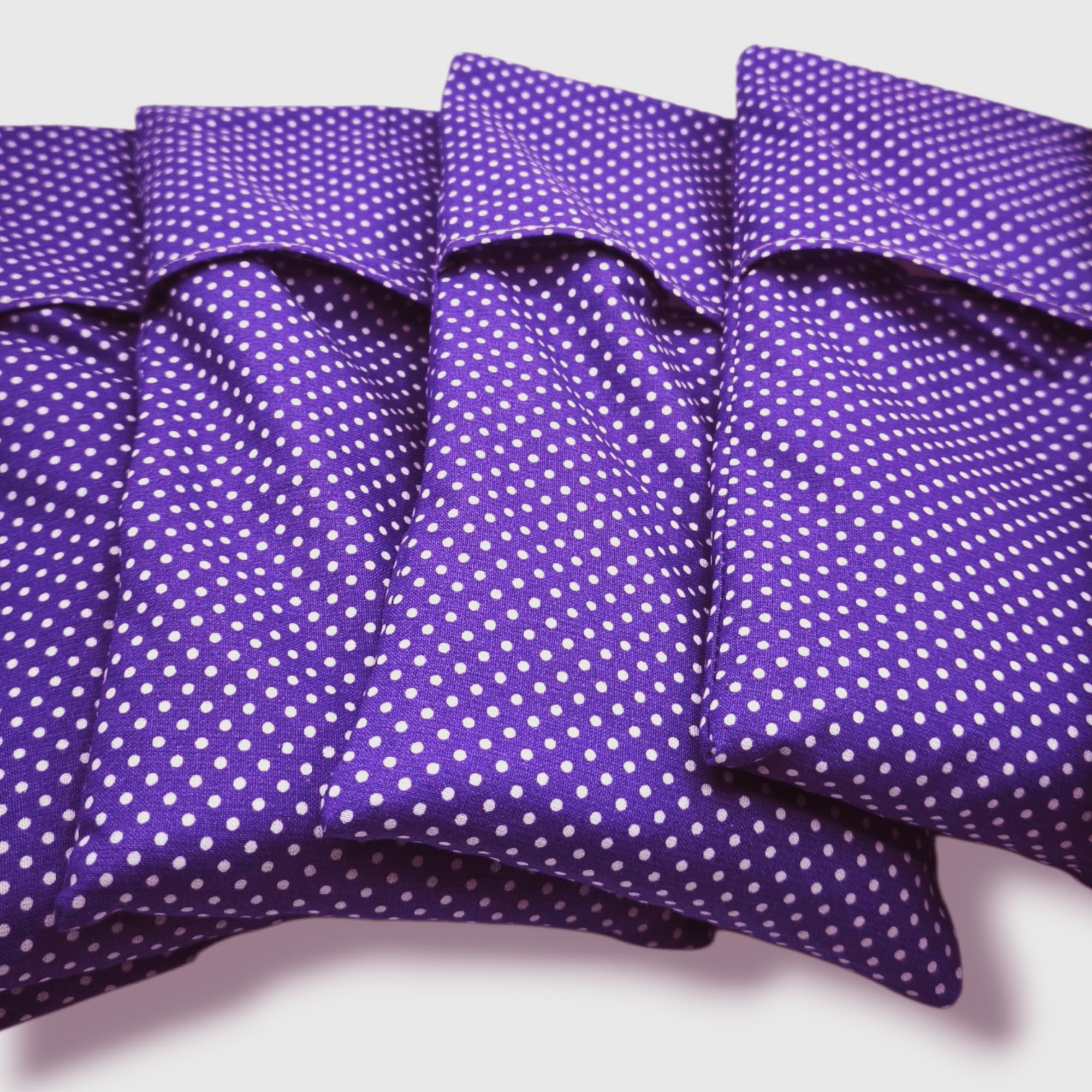 Almohada para los Ojos Pack 6 lila's (6 Rellenos y 6 Fundas Lavables) | Semillas de Lavanda y Semillas de arroz | Yoga, Meditación, Relajación, Descanso de Ojos...