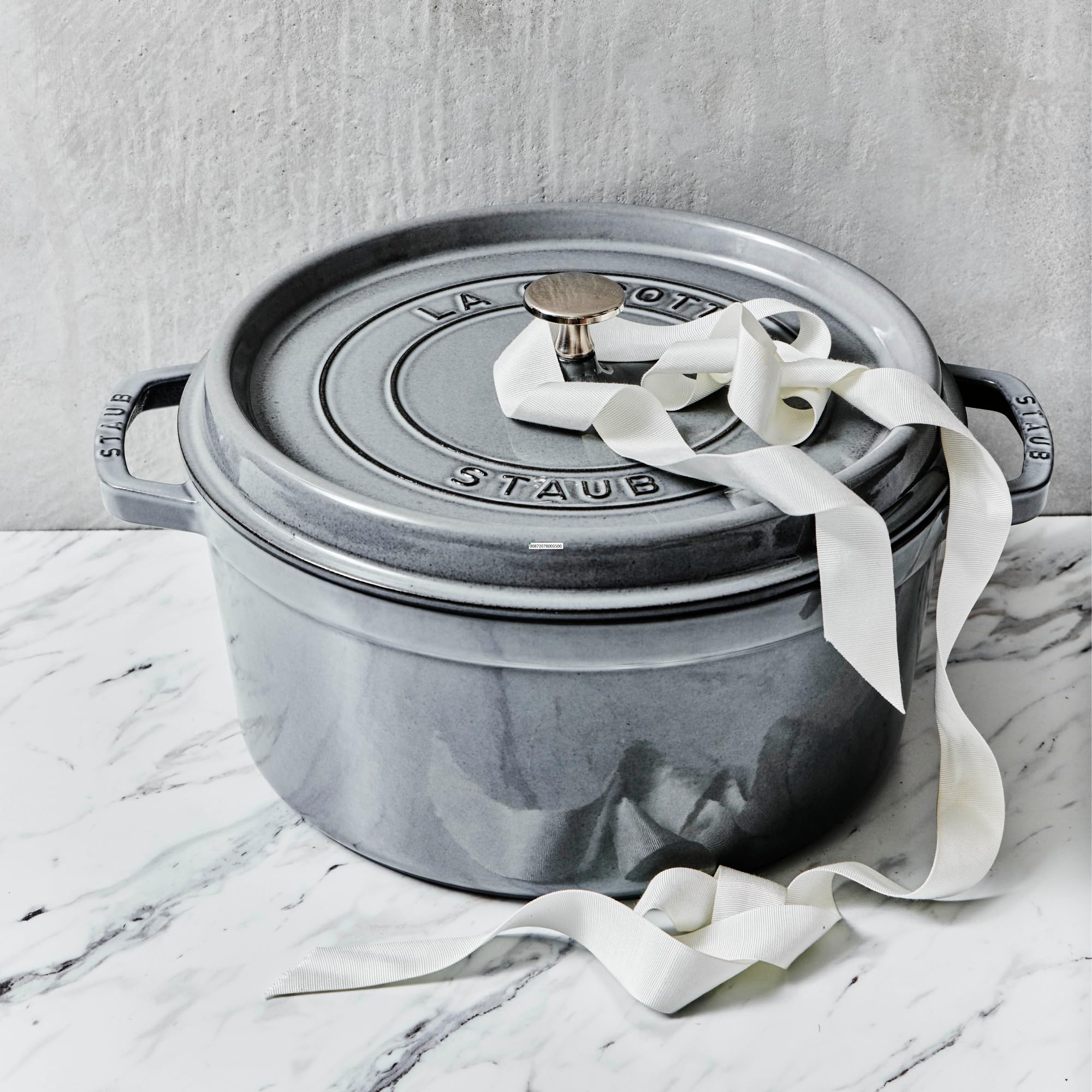 STAUB Okrągły Cocotte, 5,5 l, grafitowy szary