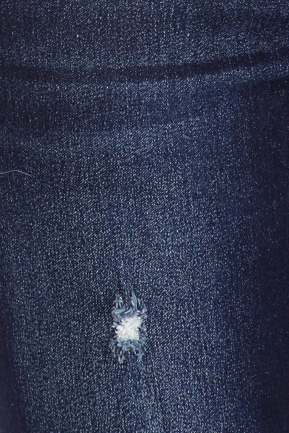 Women's Stretch Pull-On Jeans Skinny Ripped Distressed Denim Jeggings Regular-Plus Size - Image 5