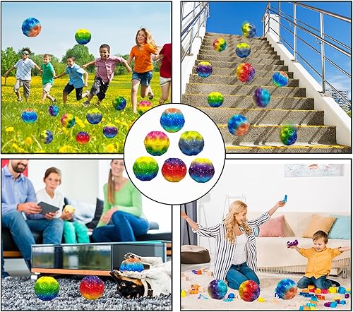 Vista 4 de Super High Jumping Ball,Extreme High Bouncing Ball, Super High Bouncing Ball, Children's Sensory Ball, Athlete Training Ball