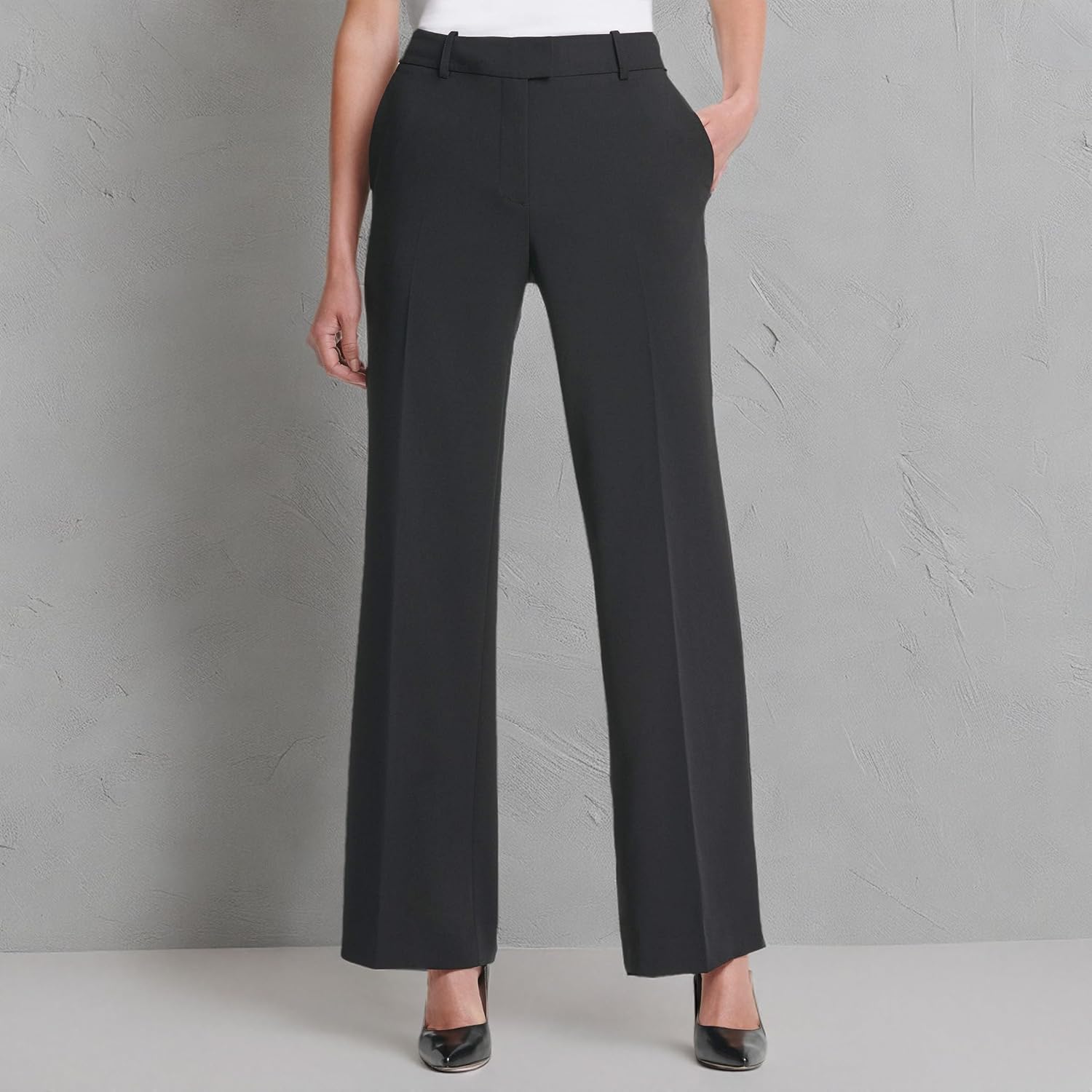 DKNY womens Straight Leg Suit Pant - Image 5