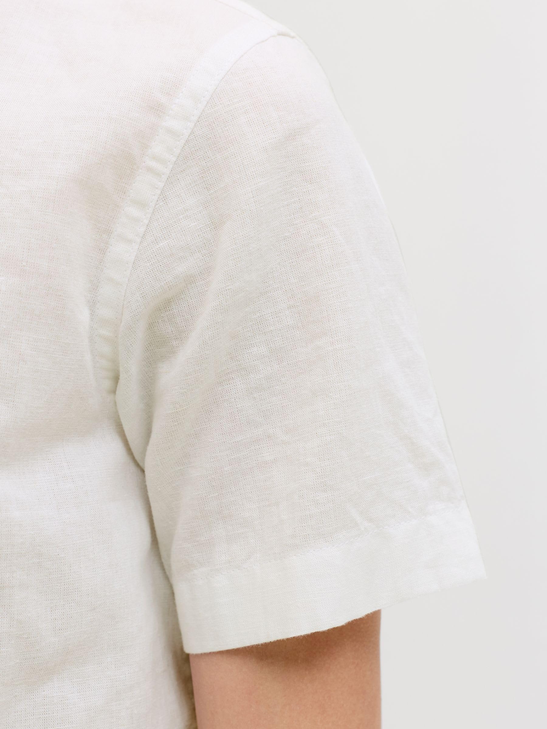 Jack & Jones Herren Jjebreeze Linen Blend Shirt S/S Sn Jnr Jjebreeze Linen Blend Shirt S/S Sn Jnr (1er Pack)
