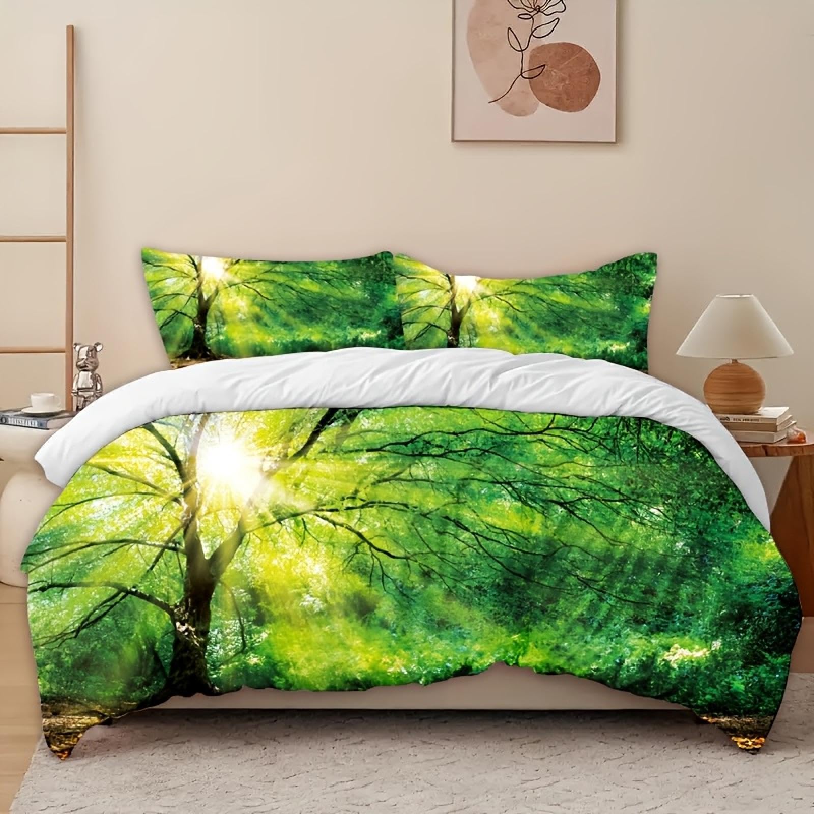 Parure de lit douce et respirante lavable en machine pour grand lit adulte