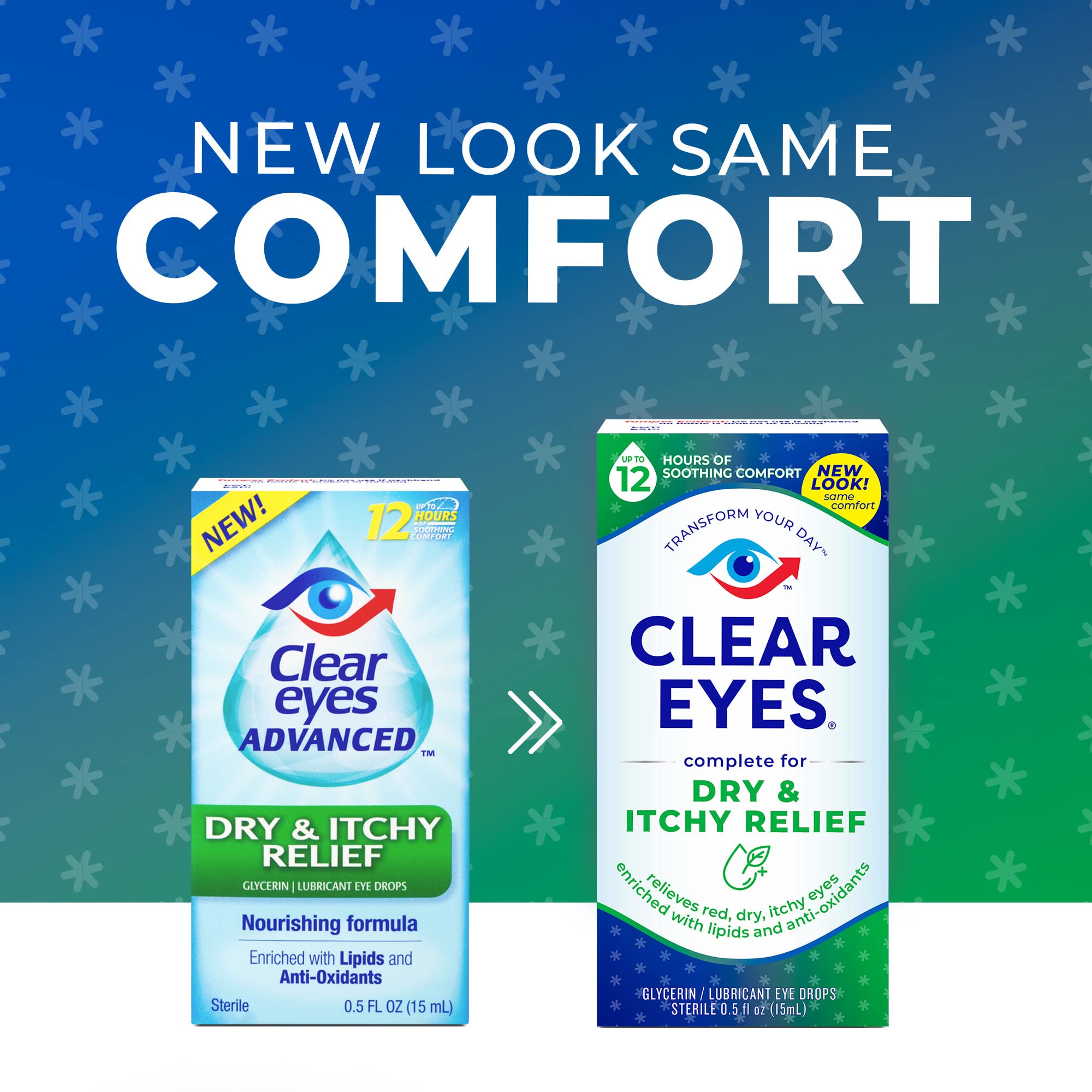 Clear Eyes Dry & Itchy Eye Relief Eye Drops, 0.5 Fl Oz Buy Online in
