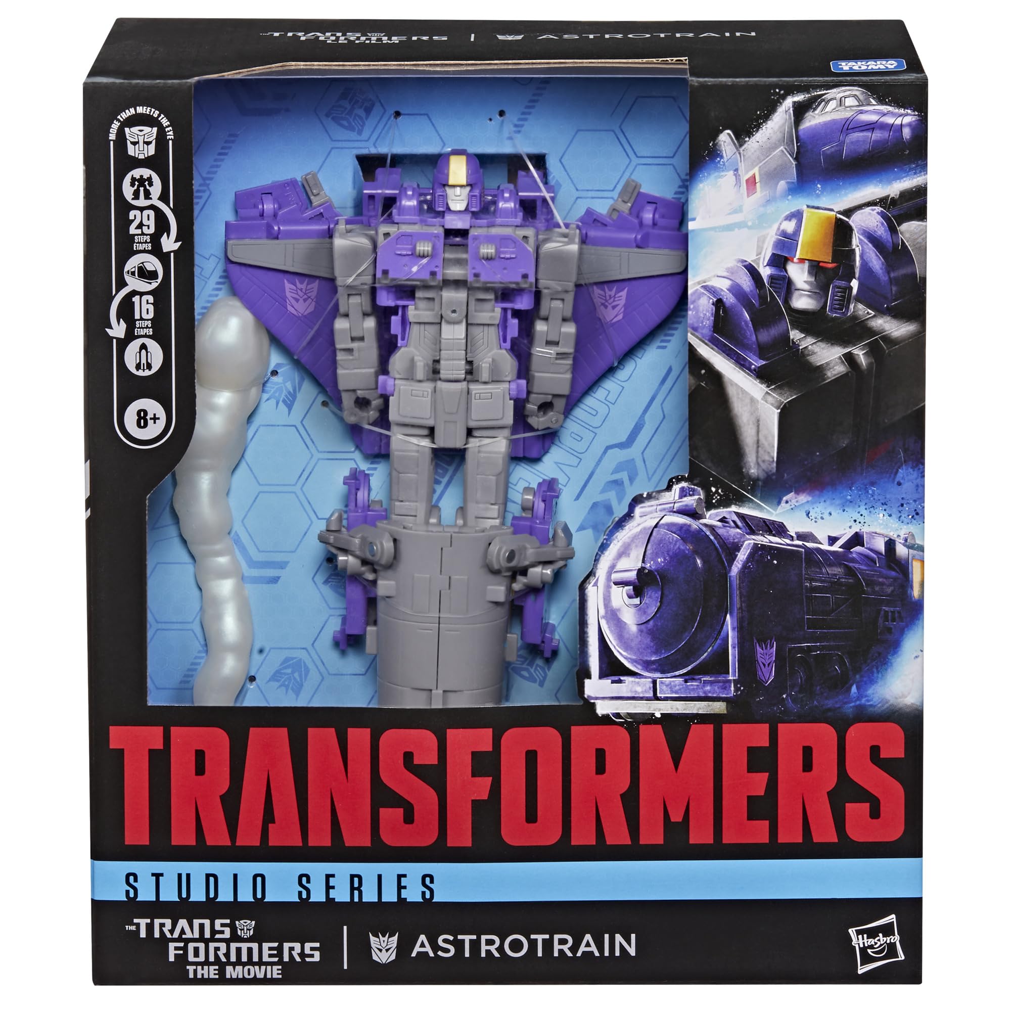 Astrotrain klasy Leader z kolekcji Transformers Studio Series z filmu "The Transformers: The Movie", 17-centymetrowa przekształcająca się figurka, zabawkowe roboty dla dzieci w wieku od 8 lat | Transformers Studio Series 20.3 cm figurka klasy lidera (2026