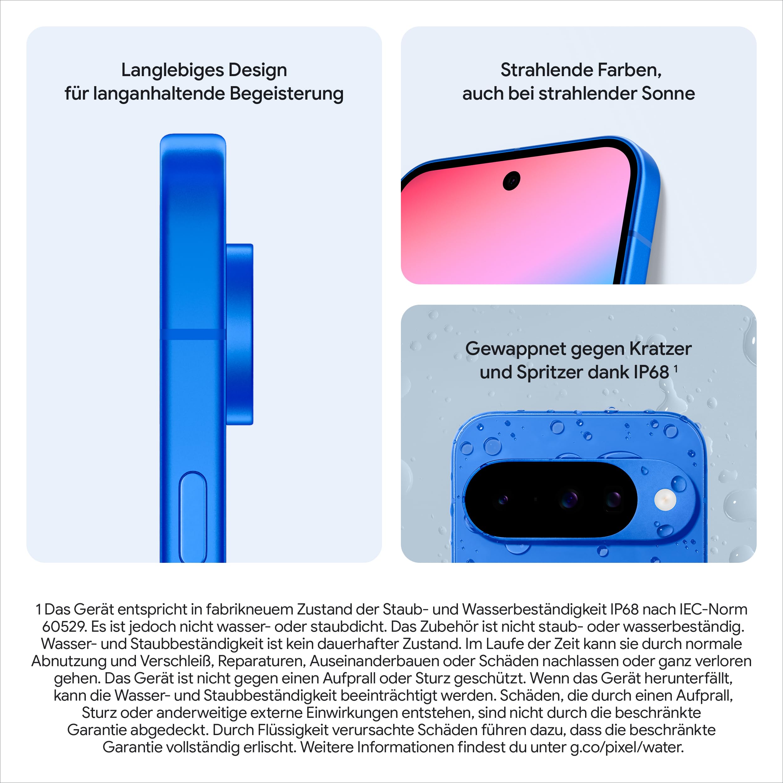 Google Pixel 10 – Android-Smartphone ohne SIM-Lock, mit Gemini, innovativer Dreifach-Rückkamera, mehr als 24 Stunden Akkulaufzeit und 6,3 Zoll großem Actua-Display – Obsidian, 128GB