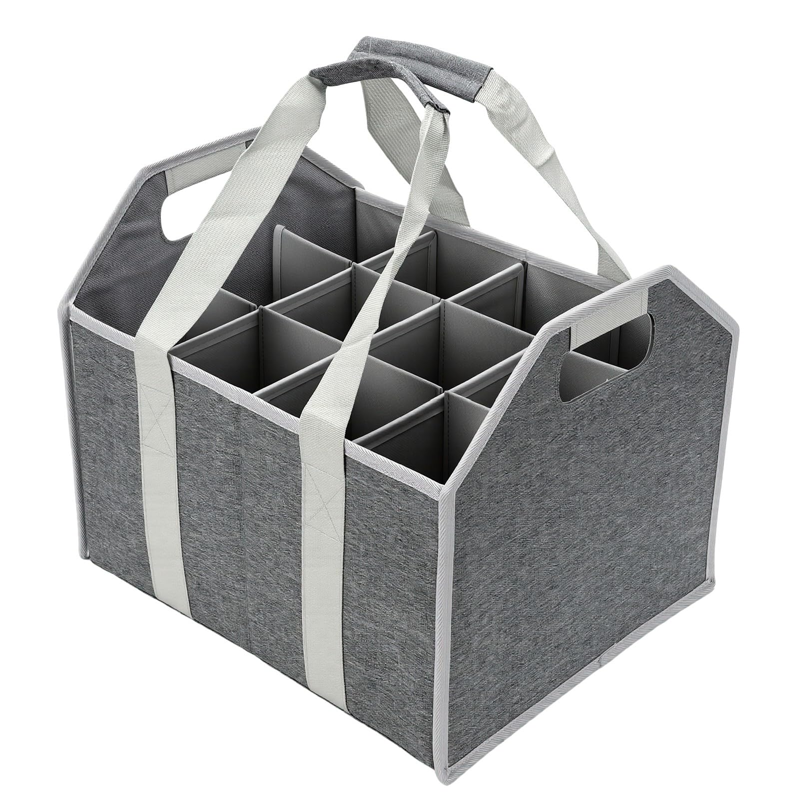 RIZGHWOY Porte Bouteilles de Vin, Sac de Transport pour 12 Bouteilles avec