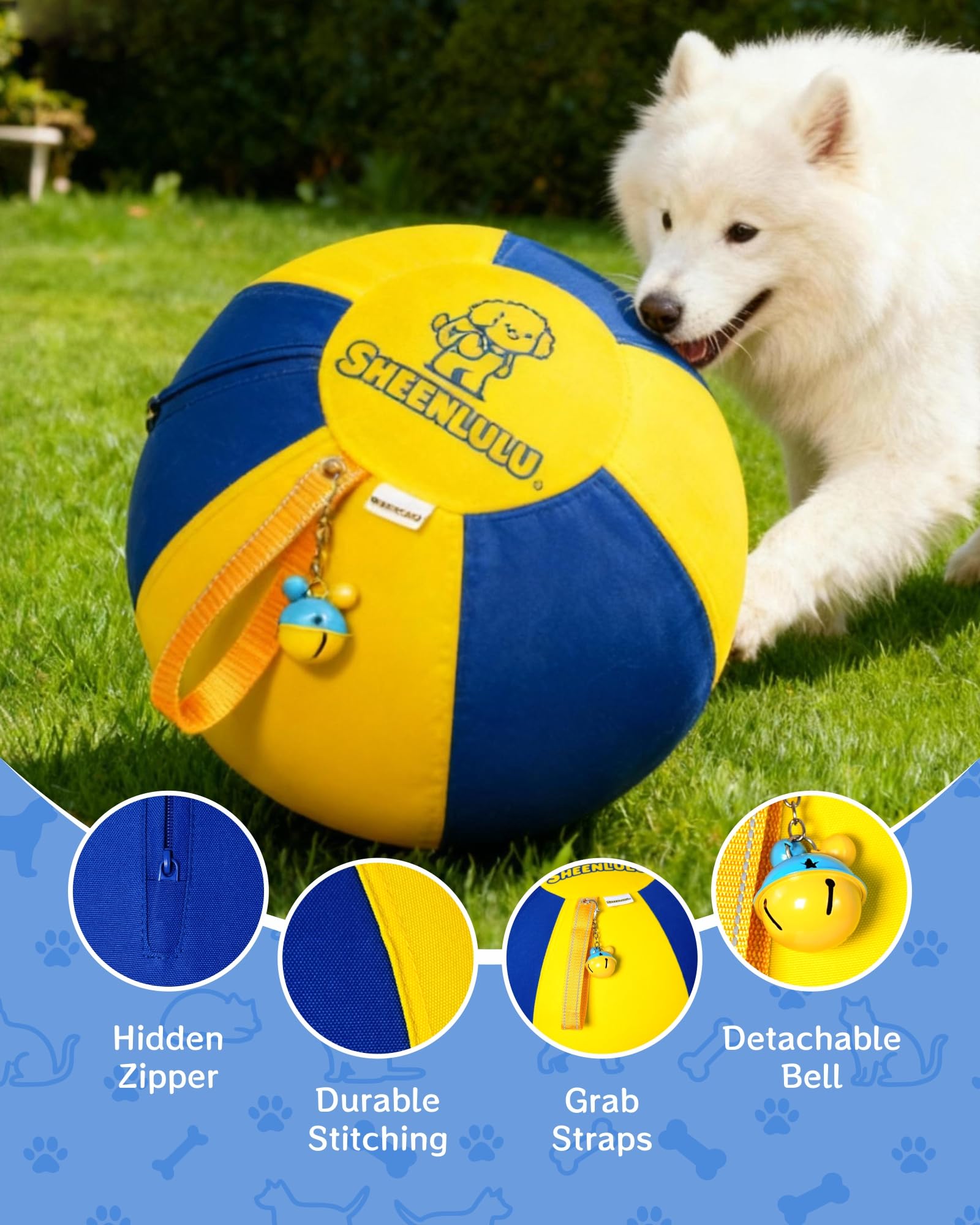 Pet Supplies : SHEENLULU Herding Ball for Dogs, 18'' Dog Training