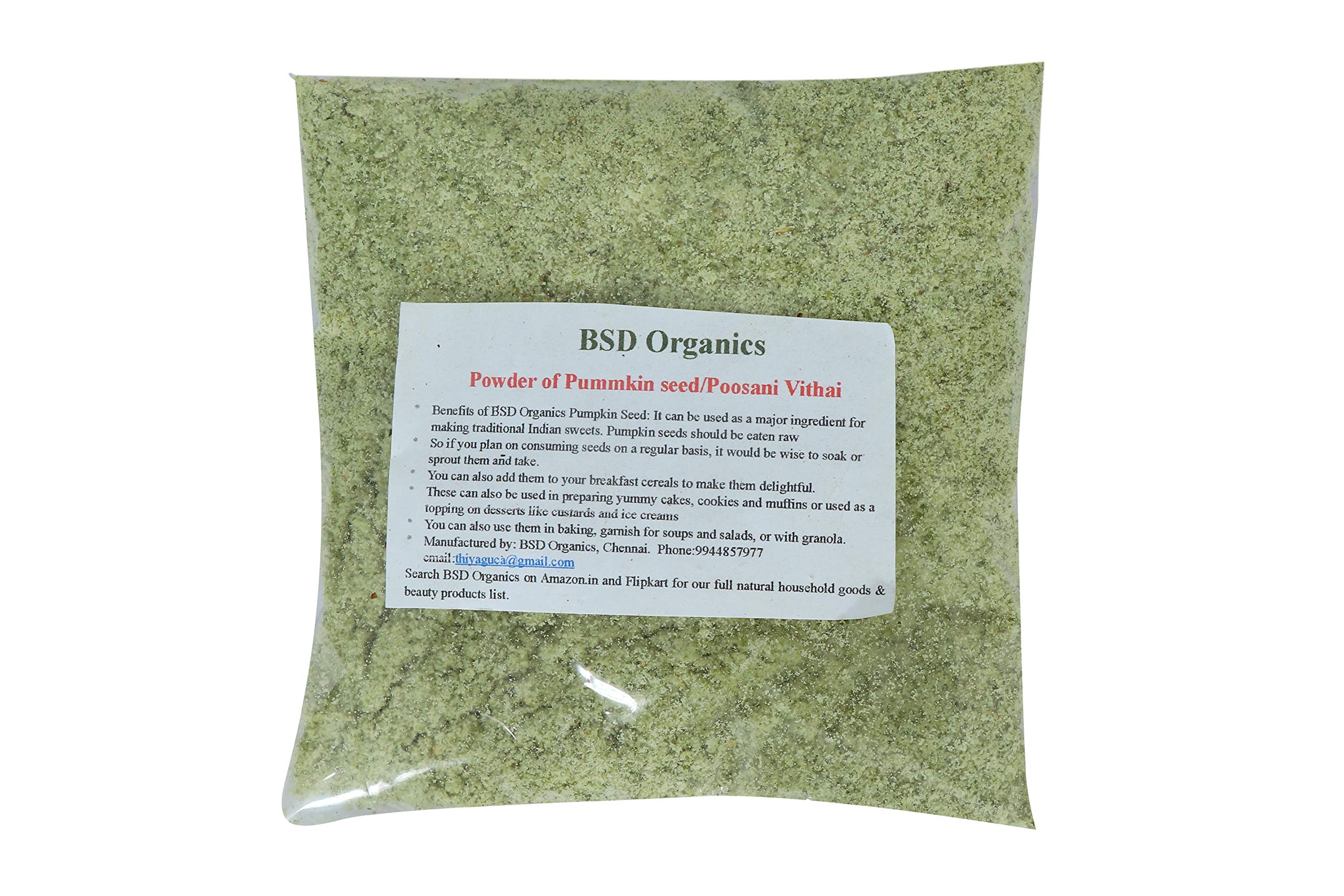 See full amazon price history chart for BSD Organics Powder of Pummkin seed/Poosani Vithai/kaddoo ka beej for baking, garnish soups and salads, yummy cakes, cookies and muffins and more -100 grams BSD Organics Powder of Pummkin seed/Poosani Vithai/kaddoo ka beej for baking, garnish soups and salads, yummy cakes, cookies and muffins and more -100 grams (B07CVRY93M) Amazon Price History, Amazon Price Tracker