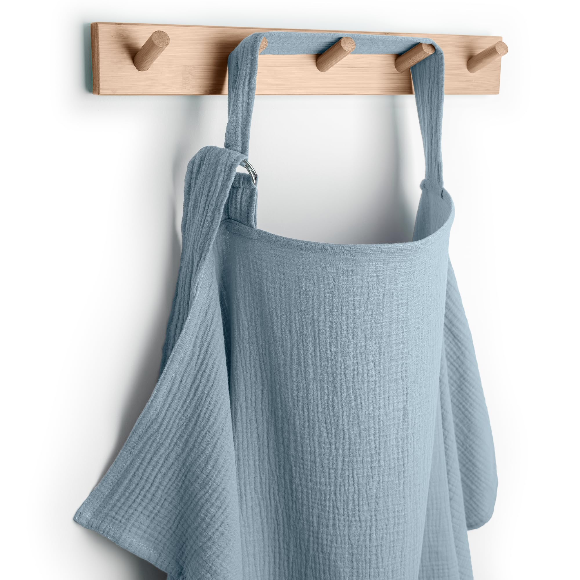 Comfy Cubs Muslin Nursing Cover, Pack of 1, 100% Muslin Breastfeeding Cover - Soft & Breathable Baby Nursing Scarf with Adjustable Neck Strap -