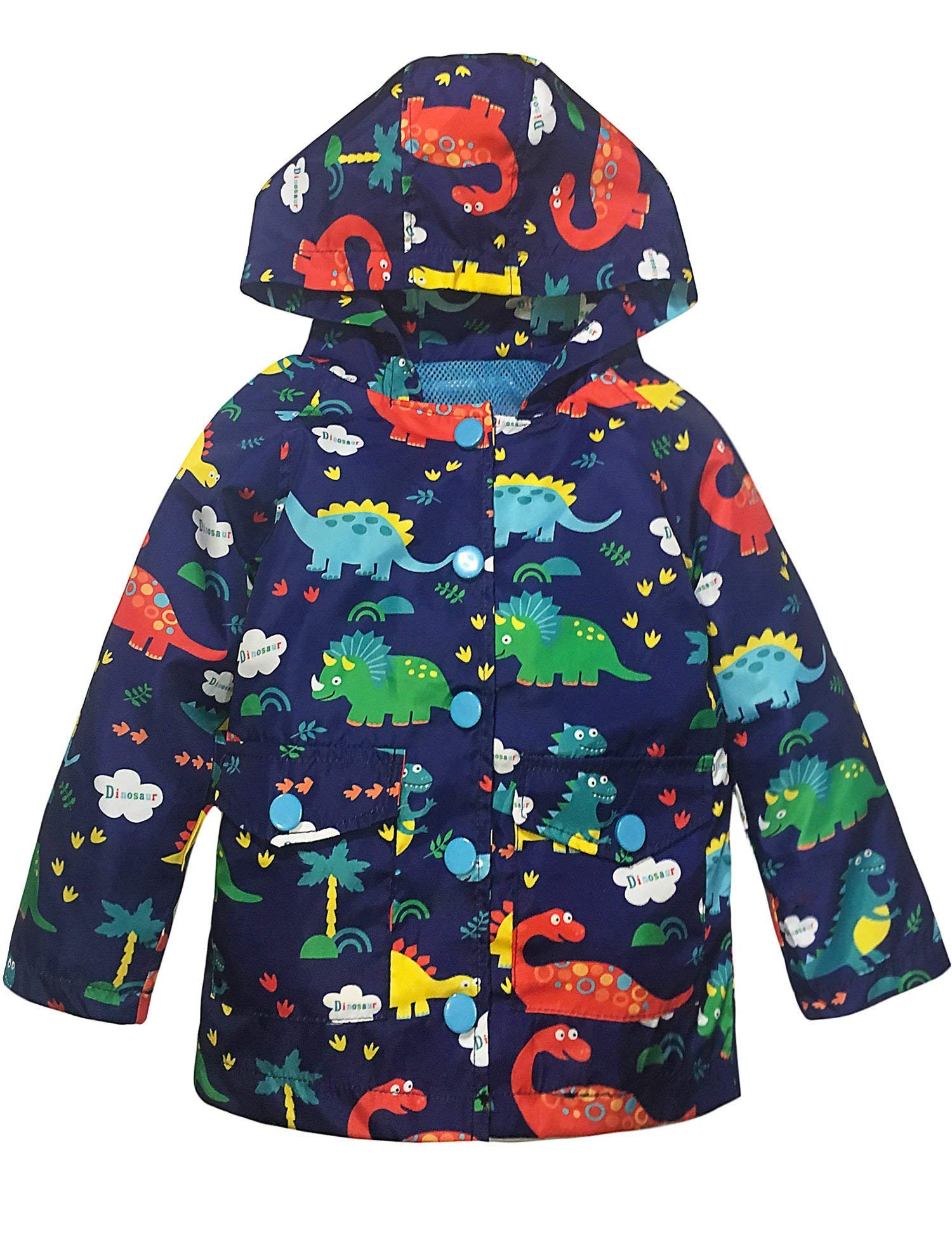 YNIQ Boys' Switchback Pink Rain Jacket for Boys 6X