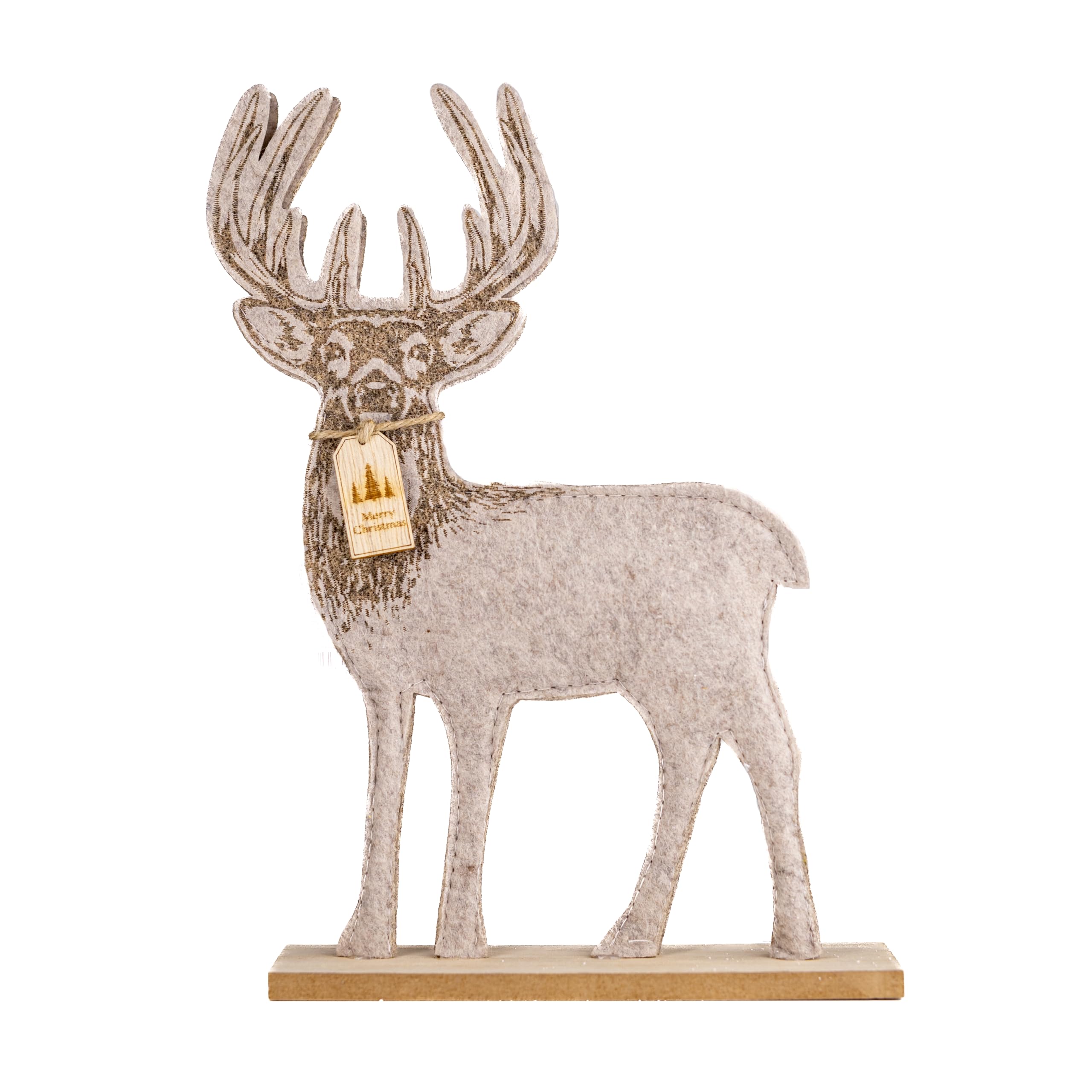 Marco Paul Wooden Reindeer Christmas Decorations - Image 2