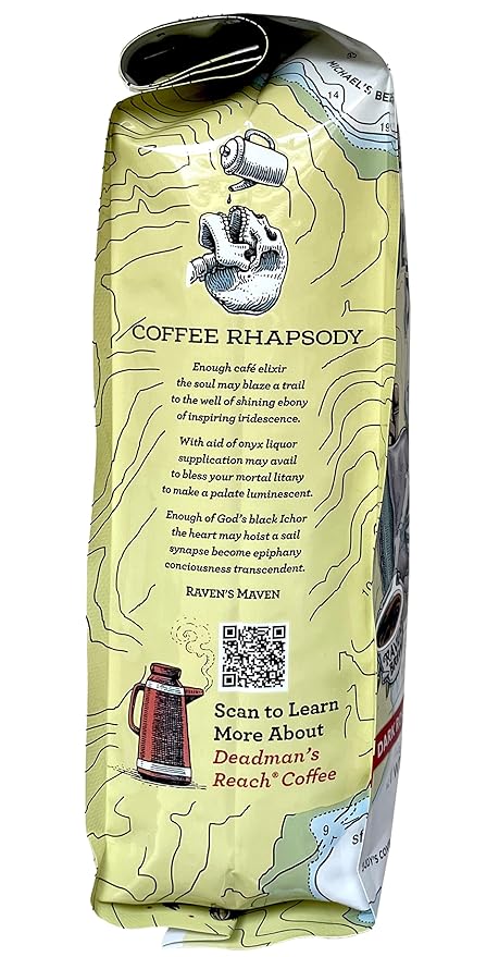 Raven's Brew Coffee Café Orgánico Tostado Oscuro Grano Entero 12oz miniatura 6