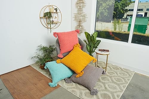 Miniatura 2 de carol & frank Newport Surf - Almohada texturizada de 22 x 22 pulgadas, color verde