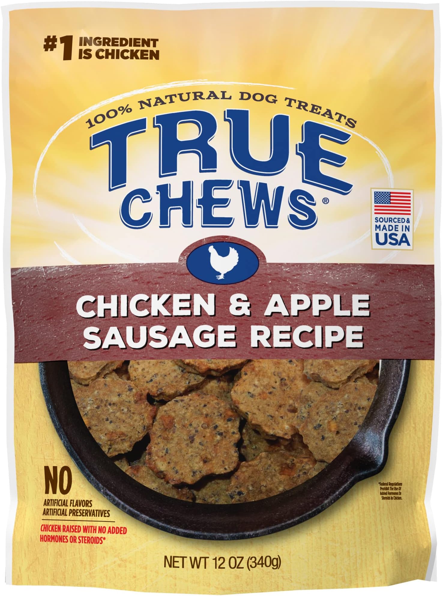Blue BuffaloTrue Chews Natural Dog Treats, Chicken and Apple Recipe 12 oz bag