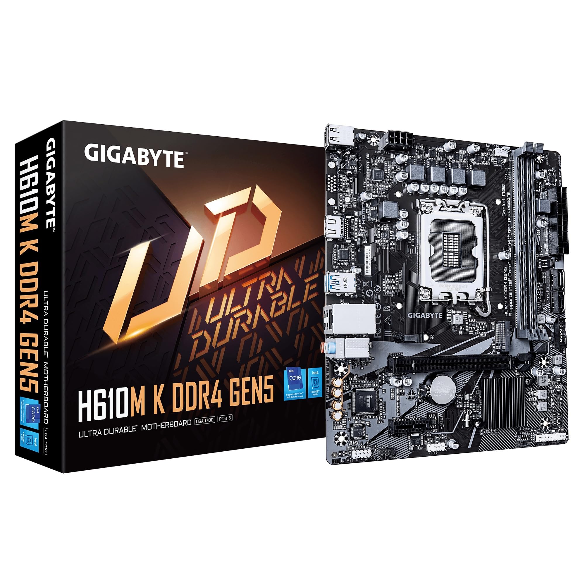 Amazon | GIGABYTE H610M K DDR4 GEN5 Micro-ATXマザーボード MB7017