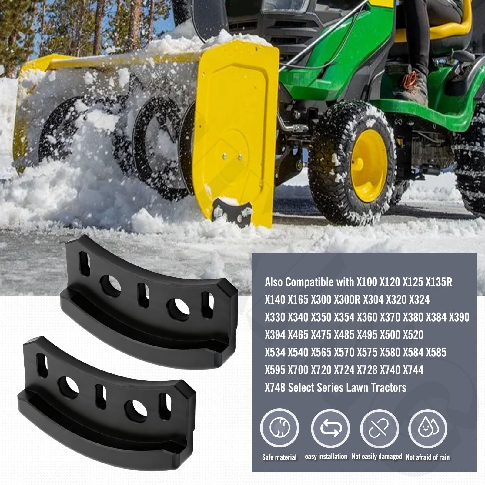 Amazon.com: SnowBear 2-Pack M135188 Composite Skid Shoe for J-OHN