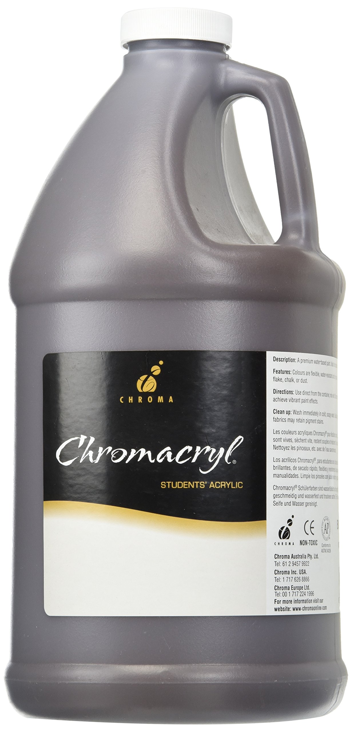 CHROMACRYL STUDENT ACRYLIC 2 lt BOTTLE BURNT UMBER-image-6