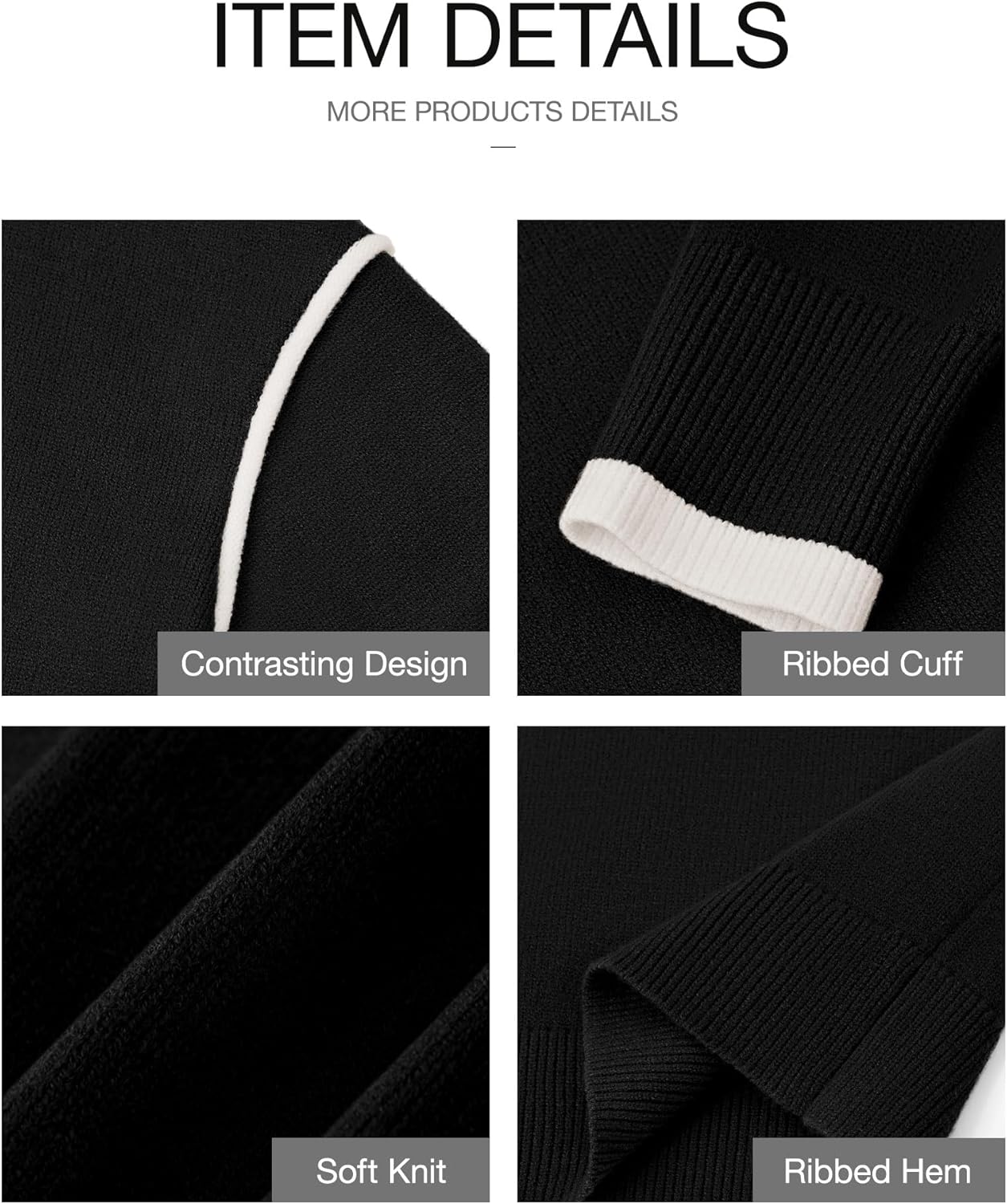 BTFBM Fall Sweaters for Women 2025 Trendy Casual Crew Neck Long Sleeve Loose Ribbed Knit Sweater Pullover Jumper Tops - Image 7