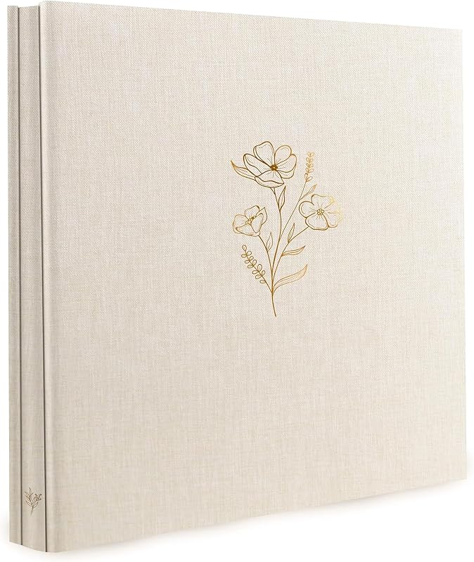 Holoary Photo Album 4x6 500 Photos 5 Pictures Per Page, 500 Pockets 4”x6” Picture Album, Linen Fabric Cover Big Picture Book for Photos, 4x6 Photo Albums for Family Weddings Travel Memories(Beige)