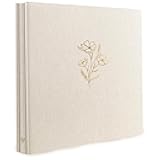 Holoary Photo Album 4x6 500 Photos 5 Pictures Per Page, 500 Pockets 4”x6” Picture Album, Linen Fabric Cover Big Picture Book for Photos, 4x6 Photo Albums for Family Weddings Travel Memories(Beige)