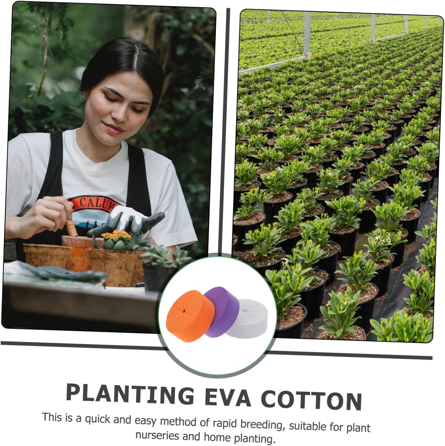 120pcs Planting Blocks for Soilless Cultivation Garden Clone Collars Nutrient Block for Plant Growth for Home Planting and Nurseries