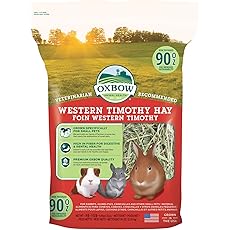 Oxbow Animal Health Organic Meadow Rabbit Hay, Guinea Pig Hay, Small Pet Bunny Supplies, All Natural Grass for Guinea Pig, Bunny, Chinchilla & Hamster, Oxbow Rabbit Supplies for Bunnies, 15 oz bag
