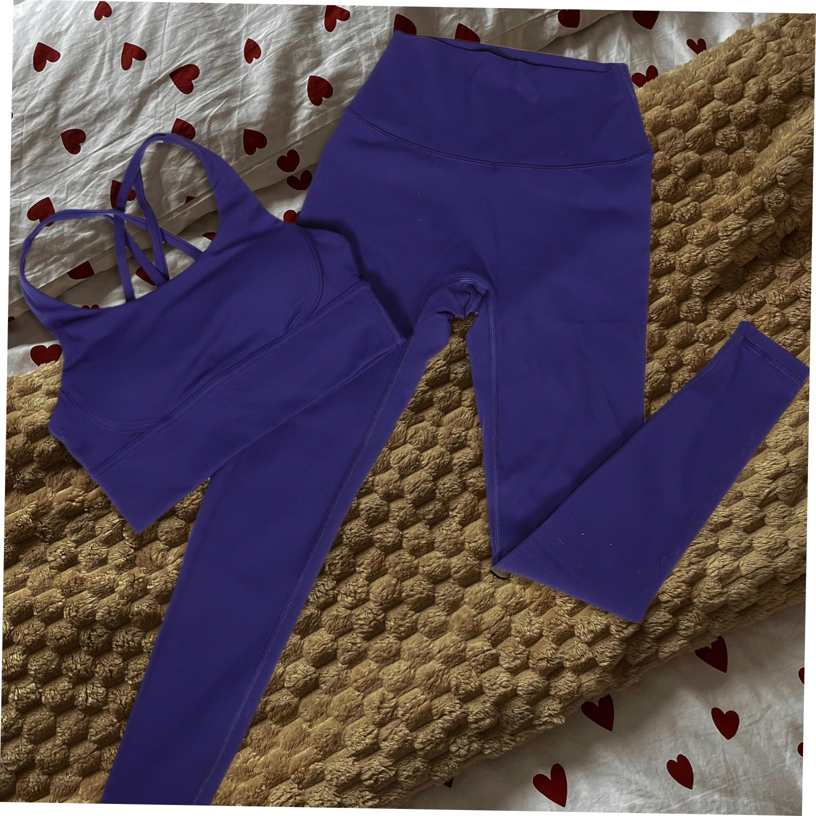 GALPADA Hochgeschnittene Yoga Leggings für Damen aus Spandex, 1 Satz