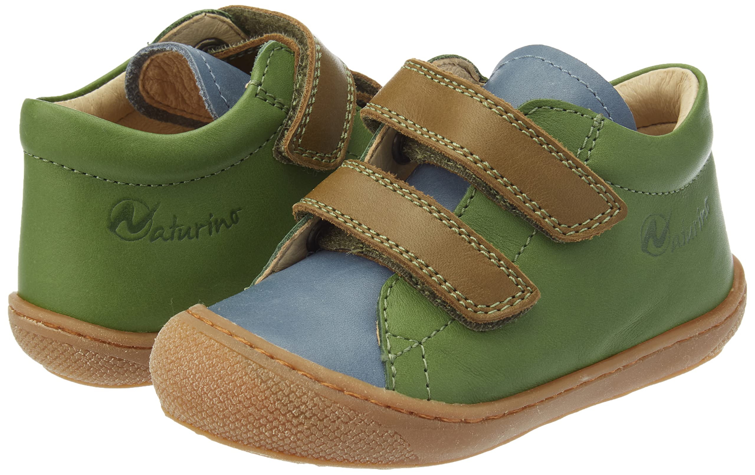 Naturino Cocoon VL-Scarpine Primi Passi in Pelle con barchette