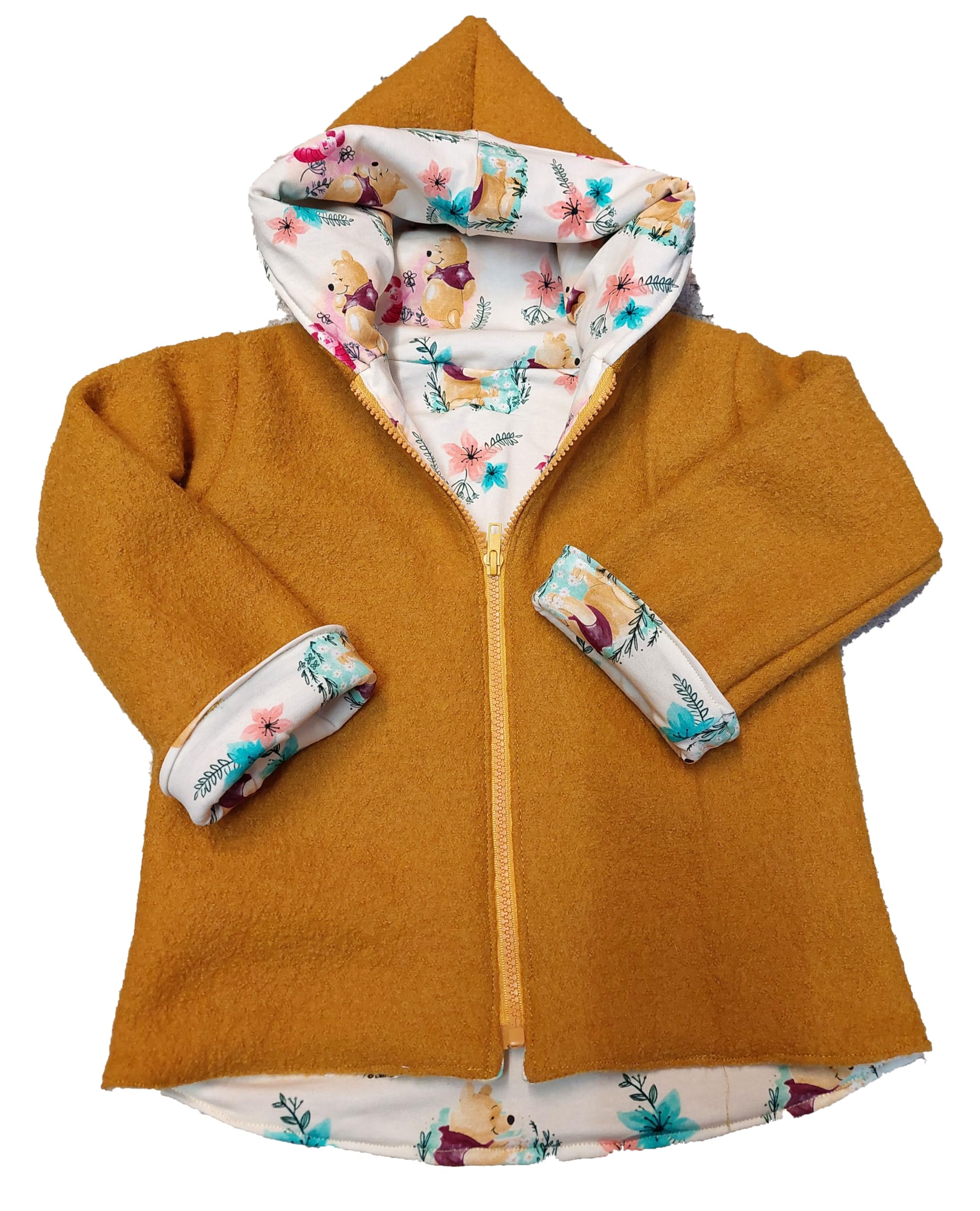 Wollwalkjacke Jacke Kapuzenjacke Wendejacke Wollwalk Winterjacke Bärchen