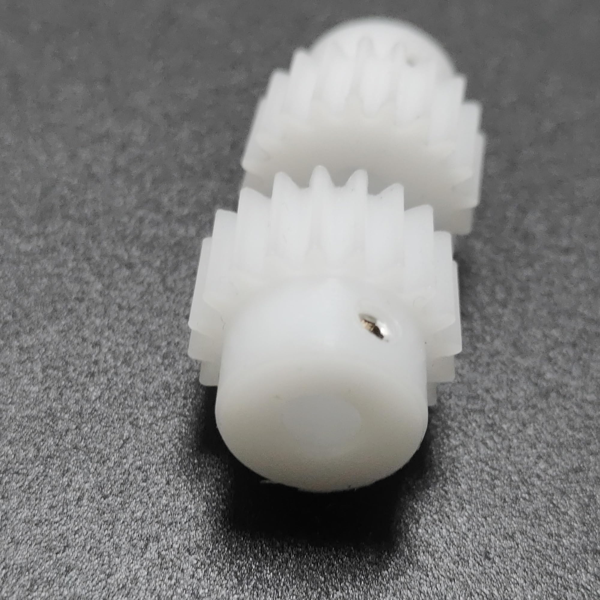 Cylindrical Drive 2pcs 0.5 Module 23 Teeth Plastic Straight Teeth Gear 0.5M 23T Spur Gear with Step 12.5mm Diameter Cylindrical Gear Rack Machinery(6MM BORE)