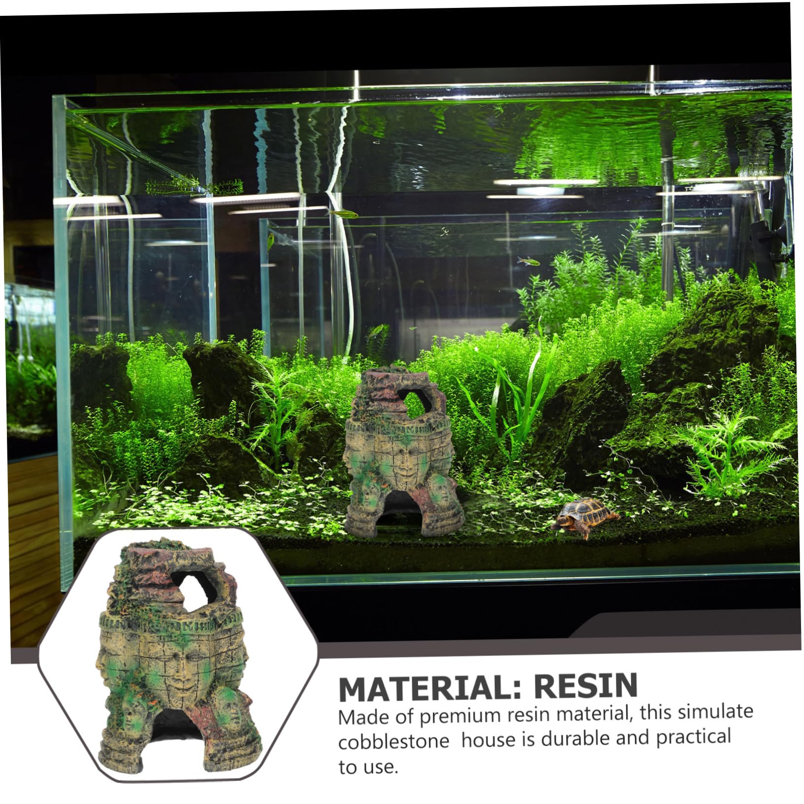 Suplemento para Terrarios Decoración De Resina Cueva para Reptiles Vívidos