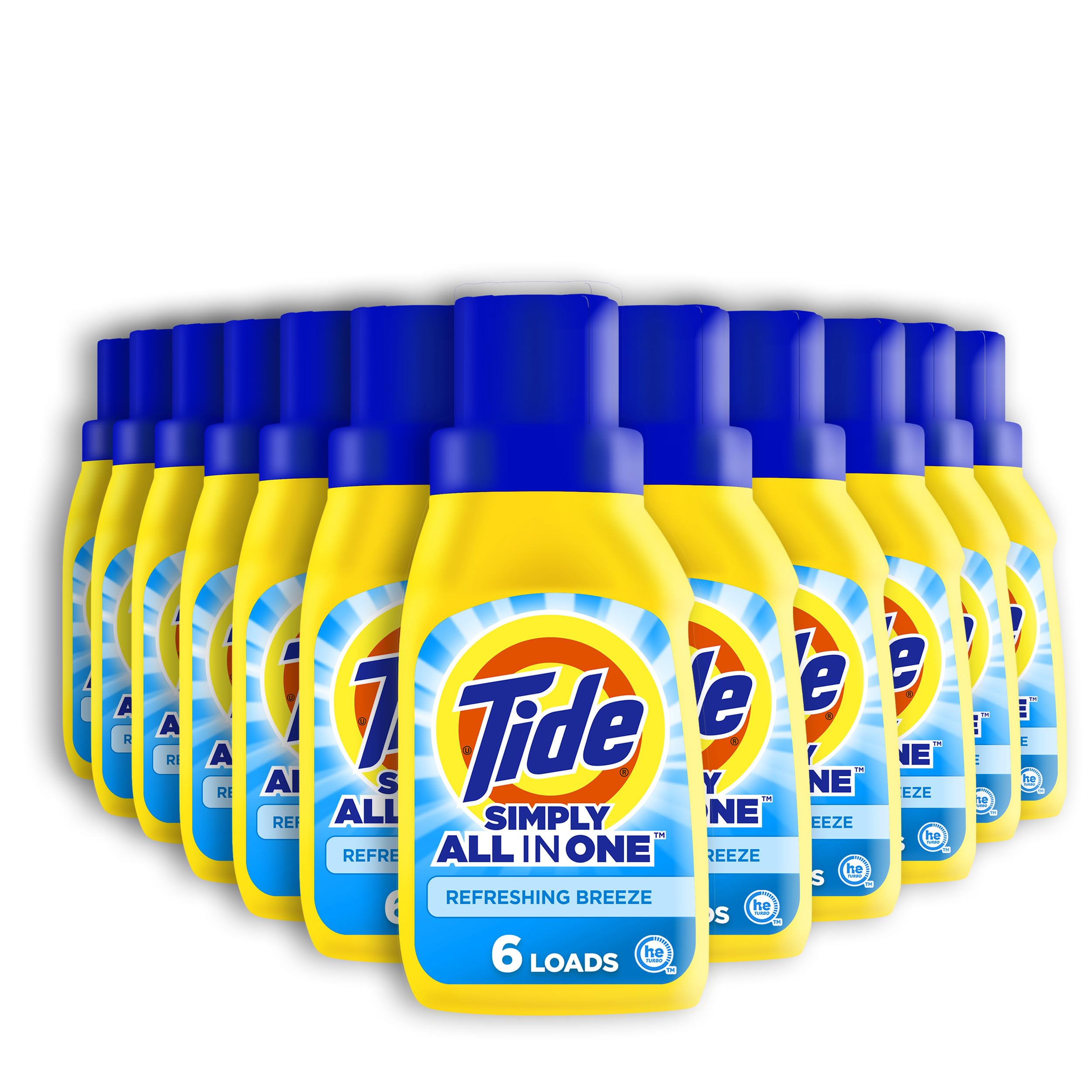 Photo 1 of **Stock Pic for Reference** Tide Simply All-In-One Liquid Laundry Detergent, Refreshing Breeze Scent, 10 fl oz Each (Pack of 1)