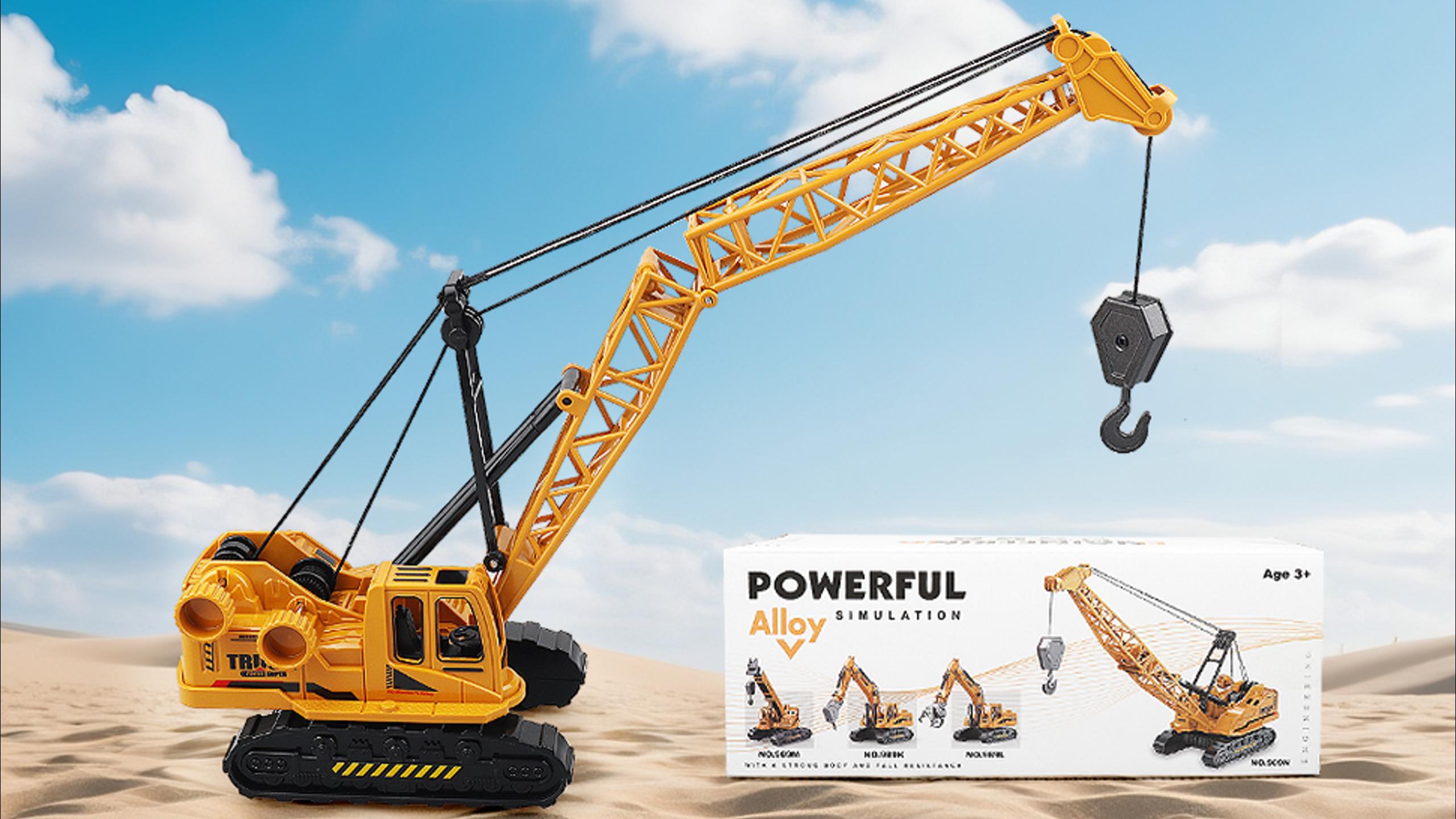 Amazon.com: victob Metal ABS Crane Toy, Diecast Construction