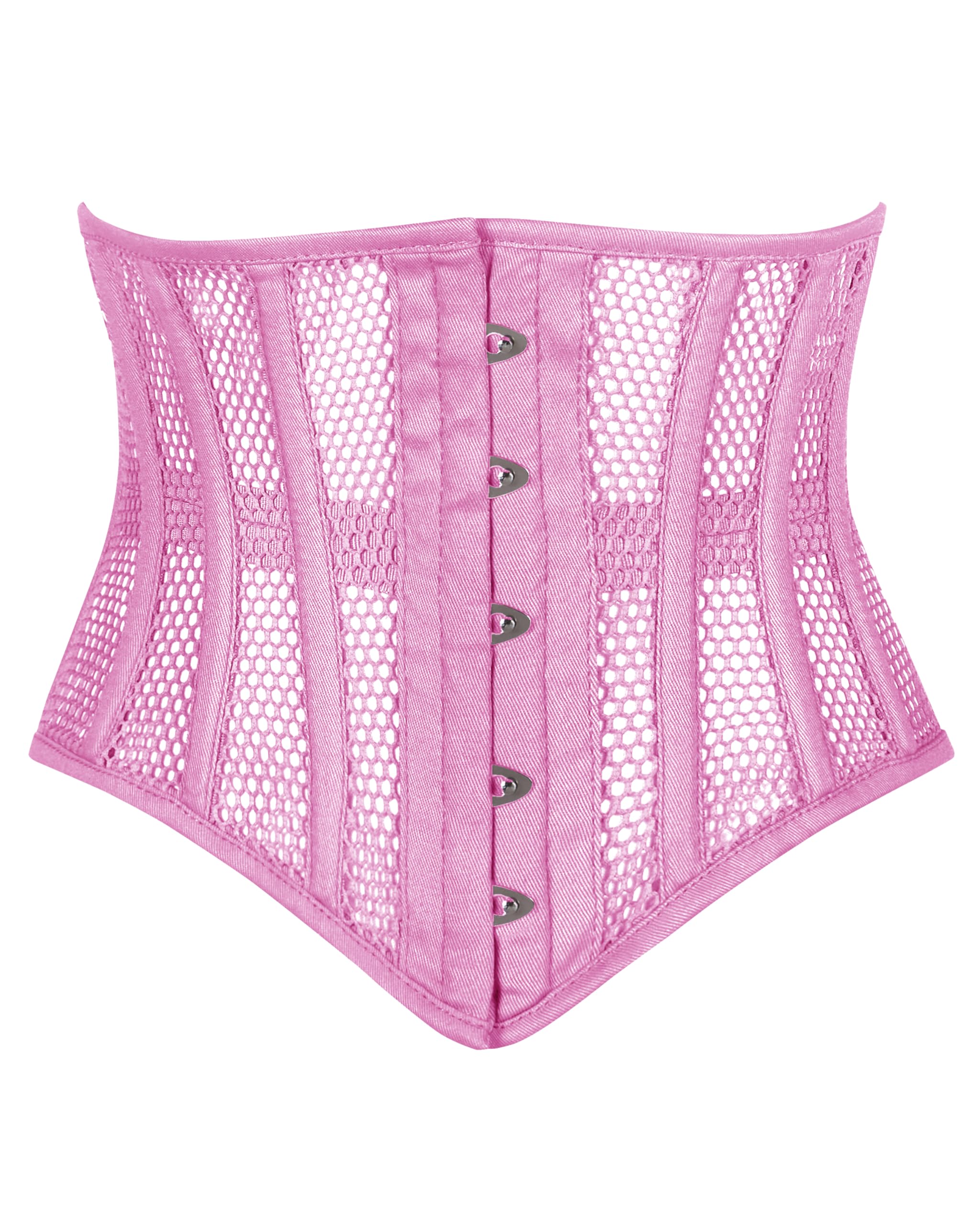 Heavy Duty Underbust Steel Boned Waist Trainer Cincnher Womens Waspie Mesh Corset