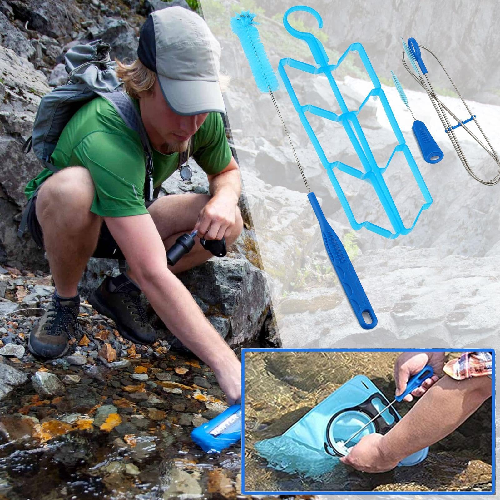 Kit De Nettoyage De Sac à Eau, Kit De Nettoyage De Réservoir D'eau