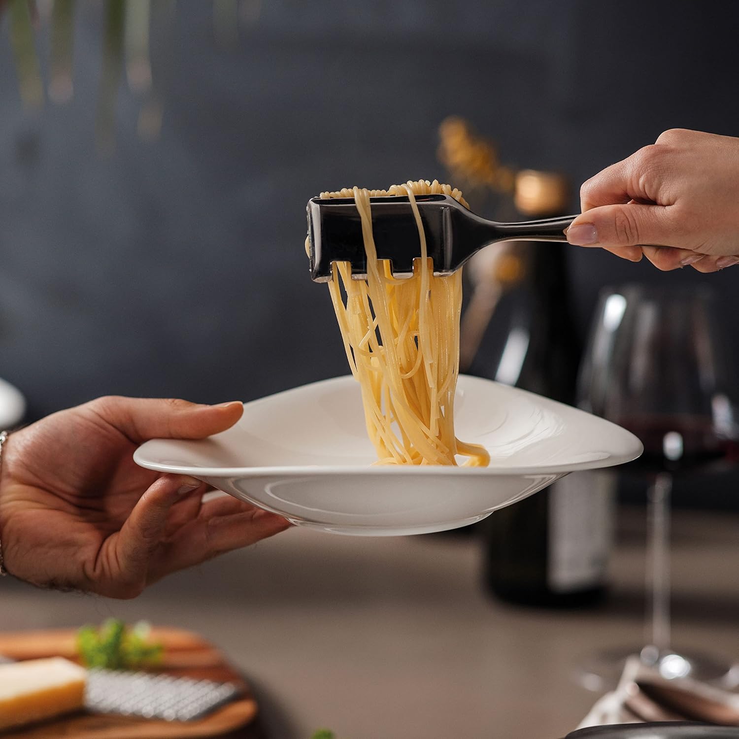 Villeroy & Boch Vapiano Pasta Bowl Set of 2, Premium Porcelain, Made in Germany, White