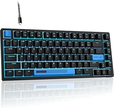 Amazon.com: CHONCHOW 87-Key RGB Backlit Compact Gaming Keyboard - USB ...