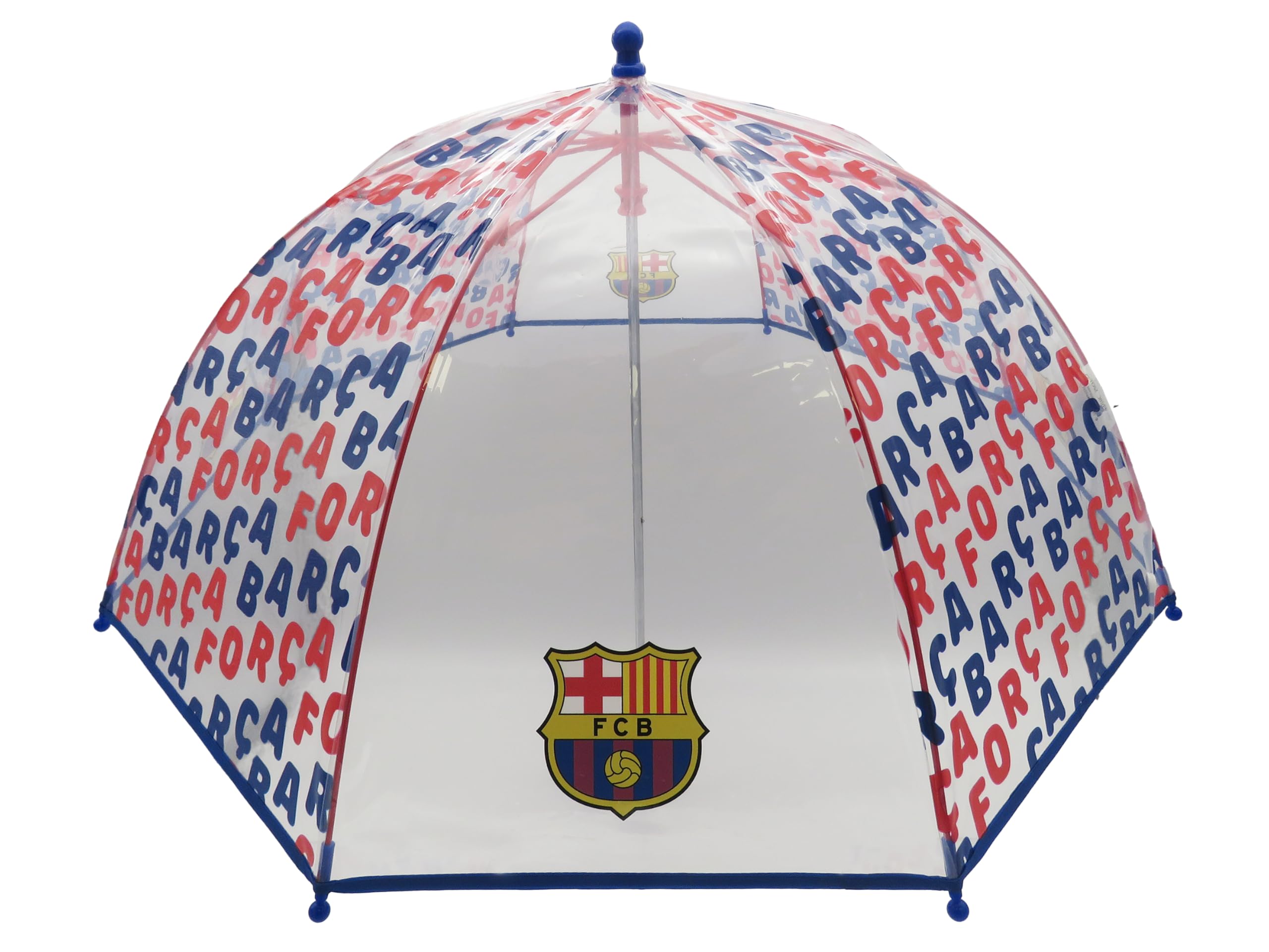 CYPBRANDS FC Barcelona Parasol Dziecięcy 48 cm Przezroczysty Parasolka